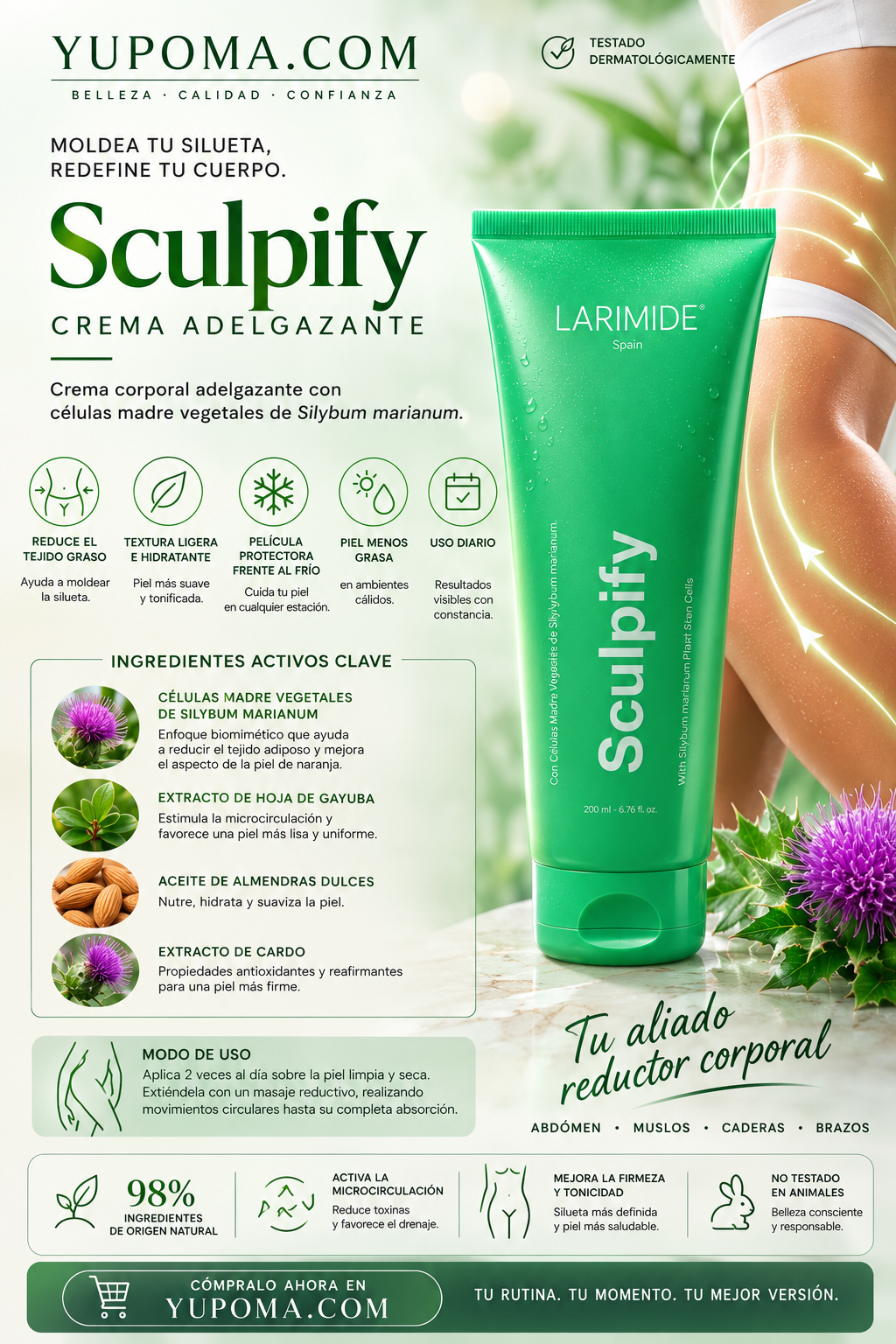 LARIMIDE Sculpify – Crema Adelgazante 200ml