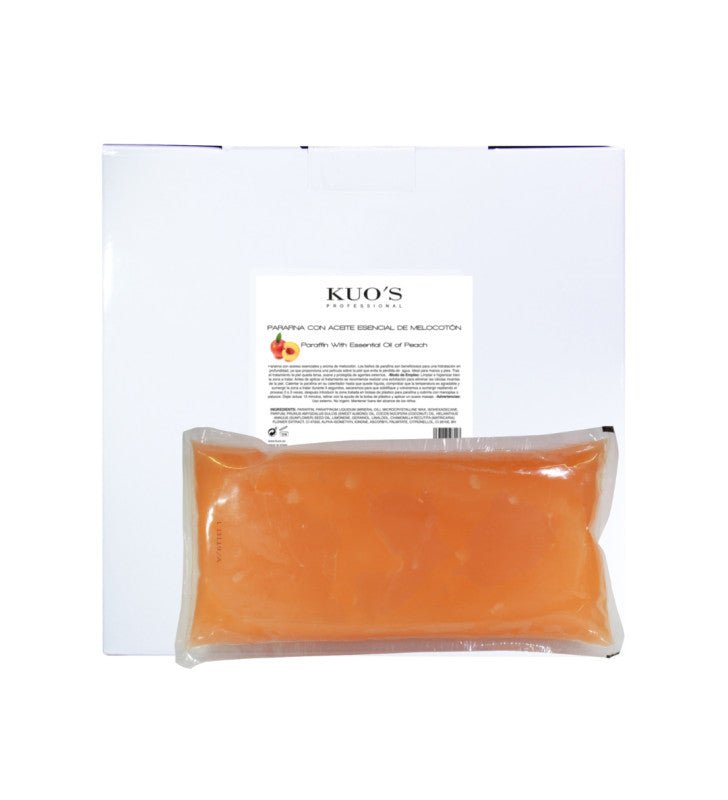 Parafina con Aceite Esencial Melocotón - Cuidado de Manos de Kuo's Professional