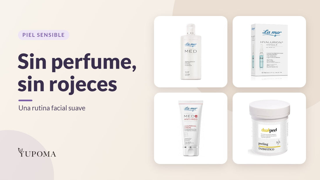 Cosmética sin perfume para piel sensible y con rojeces
